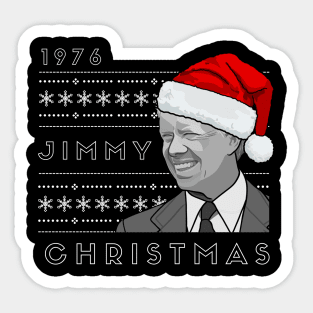 Holiday Sweater: Jimmy Carter Christmas 1976 Sticker